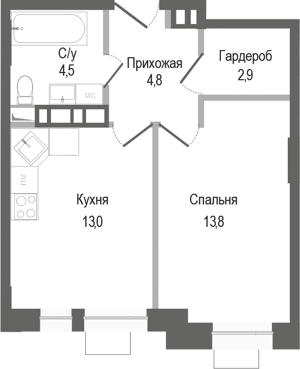1-комн. Киноквартал