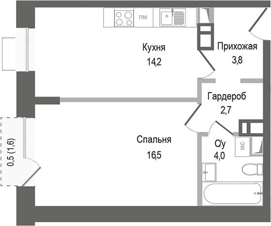 1-комн. Киноквартал