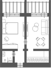 2-комн., 44.29 м², 15/15 этаж, ЖК «Alean Family VOLNA»