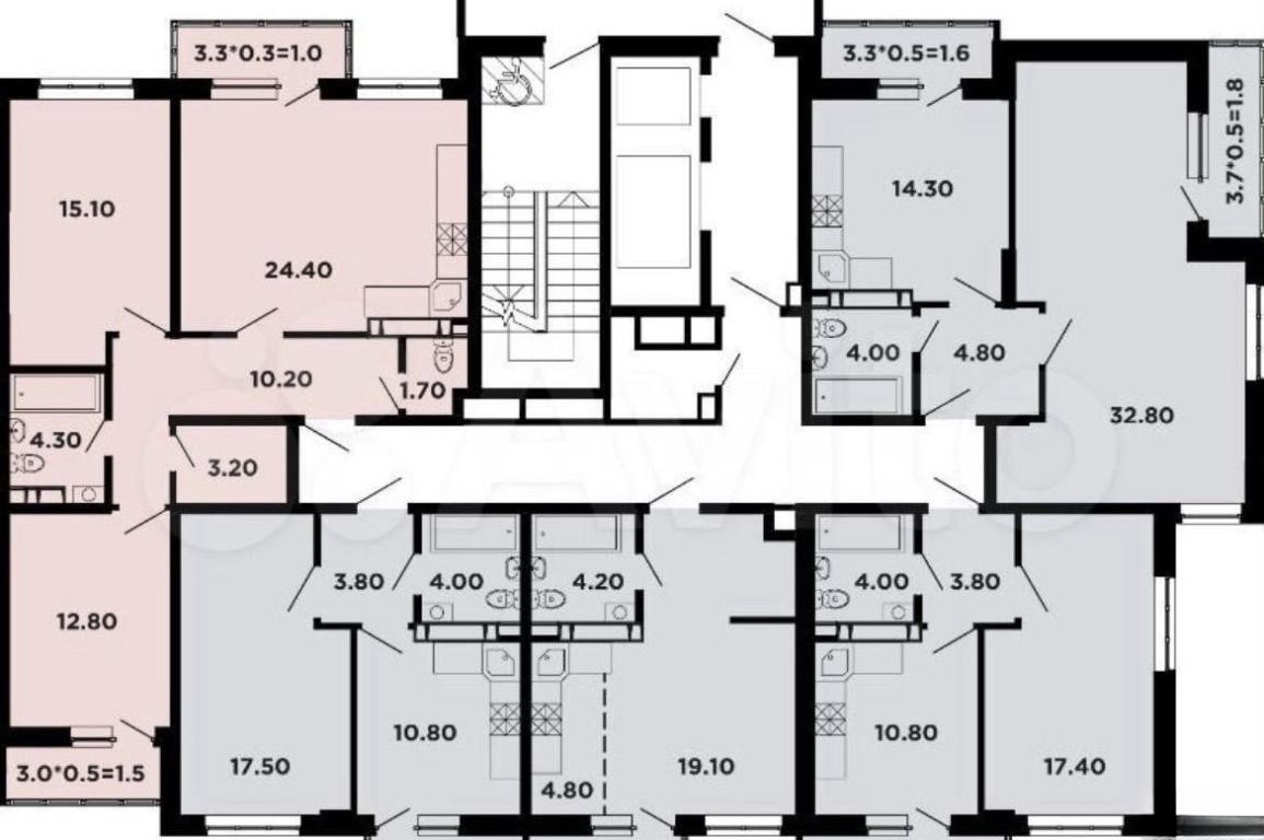 3-комн., 74.2 м², 11/20 этаж, ЖК «Лето» — фото 5