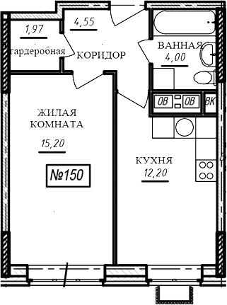 1-комн. Краснофлотский