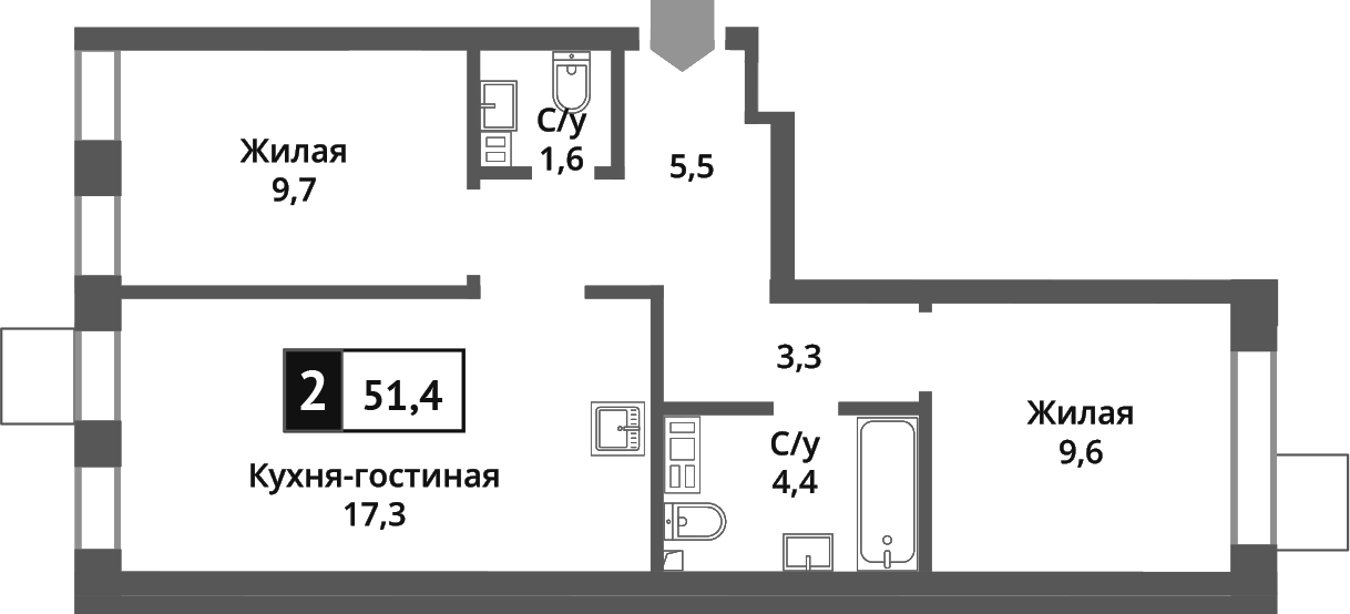3-комн. Никольский квартал Отрада