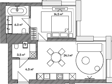 2-комн., 53.4 м², 2/8 этаж, ЖК «Lumin»