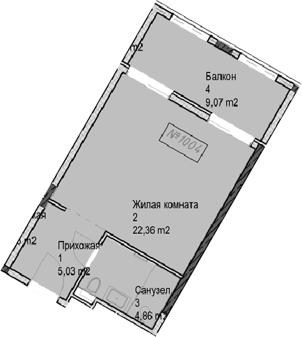 Студия квартира, 32.3 м² в ЖК Гостиничный комплекс Николай 1 — фото 2