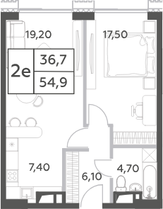 2-комн. Will Towers
