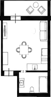 Студия, 28 м², 6/8 этаж, ЖК «Atrium Avenue»