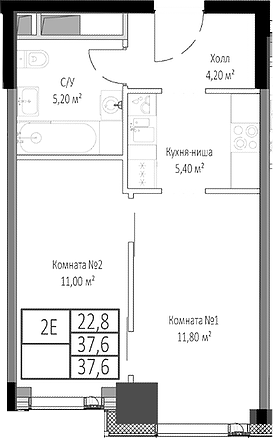 2-комн. Мираполис