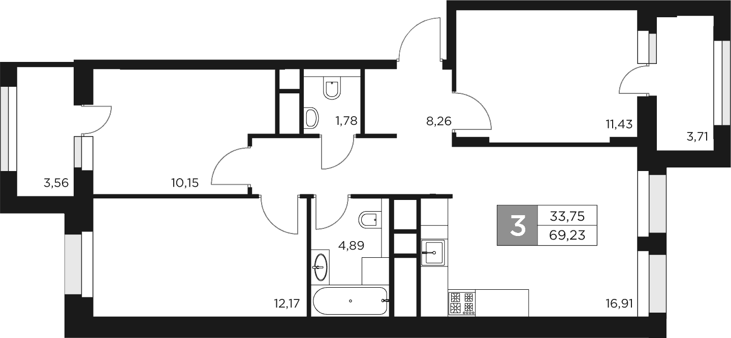 4-комн. Восток 2