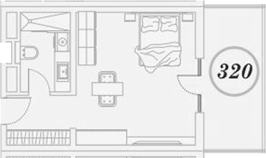 Студия квартира, 30.8 м² в ЖК ГК Сан Гарден Хотел&СПА — фото 2