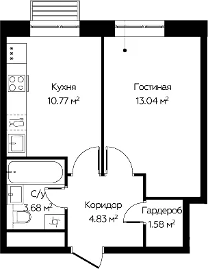 1-комн. Новоград Павлино