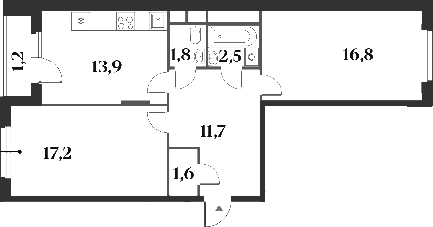 2-комн. Миниполис 8 Кленов