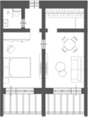 2-комн., 44.81 м², 14/15 этаж, ЖК «Alean Family VOLNA»