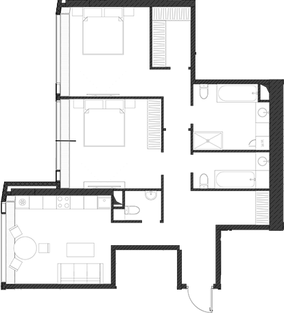 Студия, 95.14 м², 17/85 этаж, ЖК «Дом Дау»