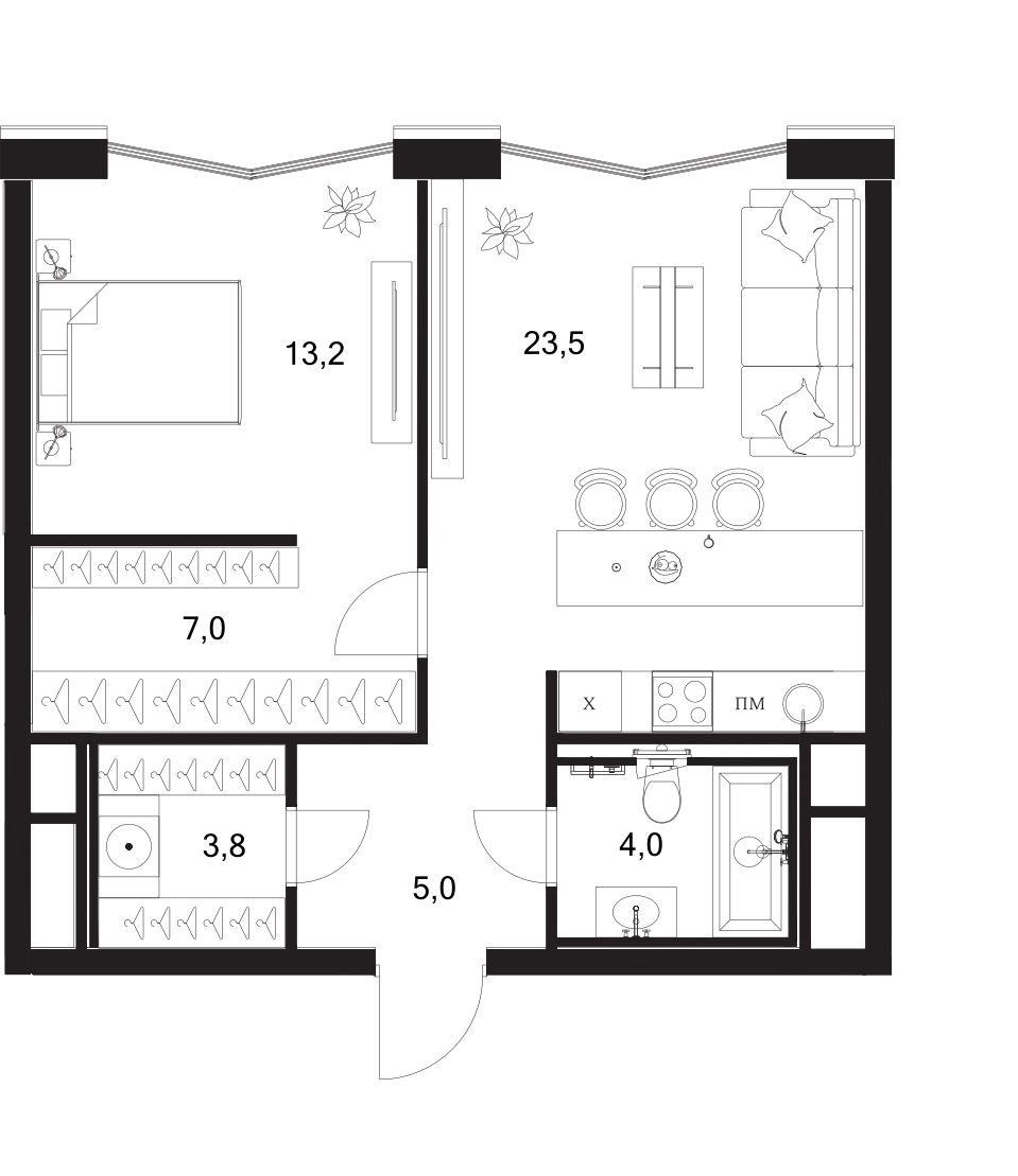 2-комн. A. Residence