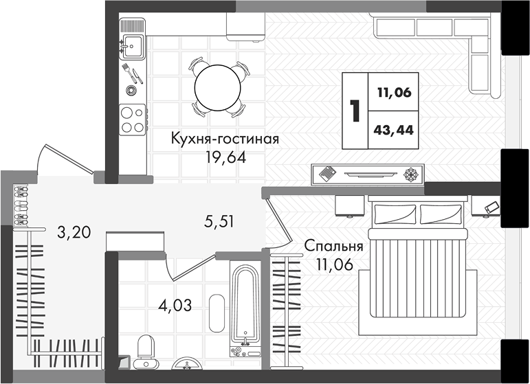2-комн. Зеленая территория