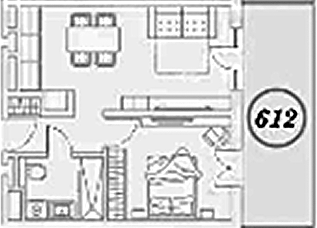 2-комн. квартира, 40.3 м² в ЖК ГК Сан Гарден Хотел&СПА — фото 2