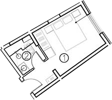 Студия квартира, 16.9 м² в ЖК ГК Livingston Grand Resort&Spa — фото 2