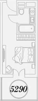 Студия квартира, 26.2 м² в ЖК ГК Сан Гарден Хотел&СПА — фото 2