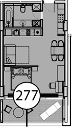 Студия, 54.9 м², 8/9 этаж, ЖК «Гостиничный комплекс Поляна Пик»