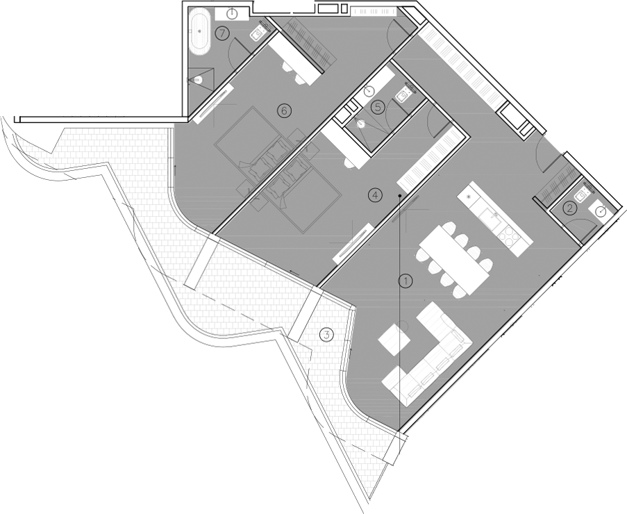 3-комн. квартира, 138.7 м² в ЖК ГК Livingston Grand Resort&Spa — фото 2