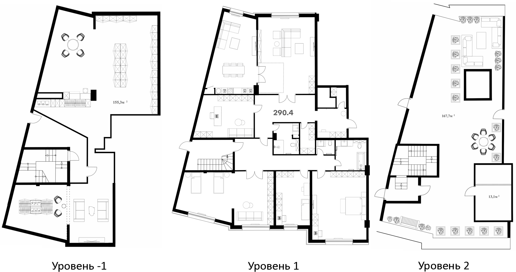Свободная планировка RIVER HOUSE Щелково