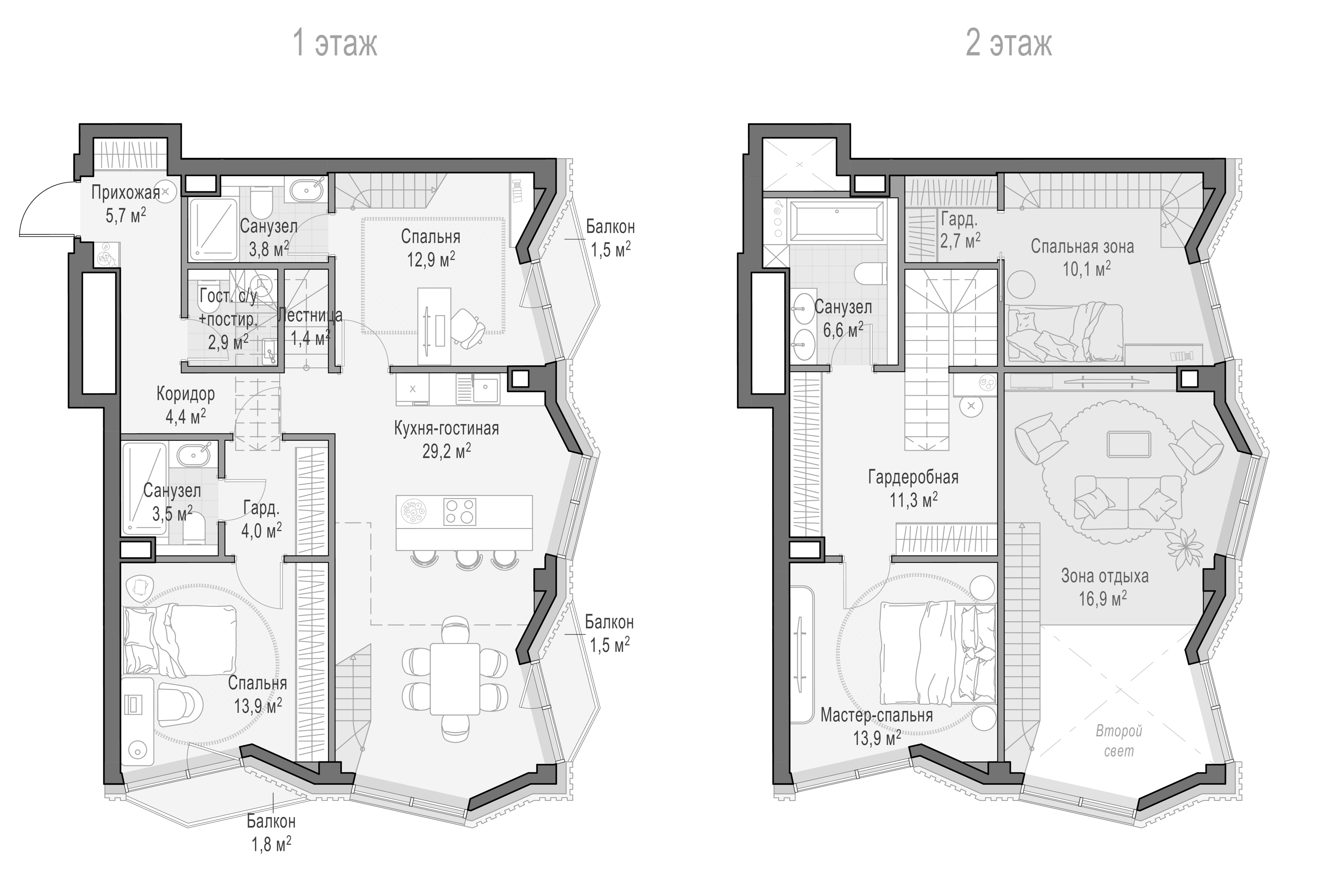 4+ комнаты, 111.49 м², 12/15 этаж, ЖК «Квартал Тишинский бульвар»