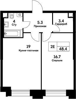 2-комн. ЭВЕР