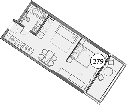 Продается 1-комн. квартира, 47.4 м²