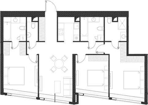 Студия, 99.56 м², 14/85 этаж, ЖК «Дом Дау»