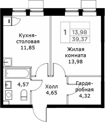1-комн. КИТ