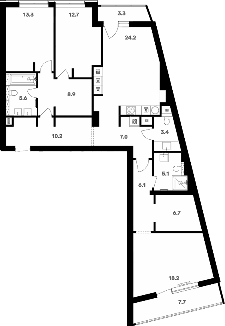 Свободная планировка RIVER HOUSE Щелково