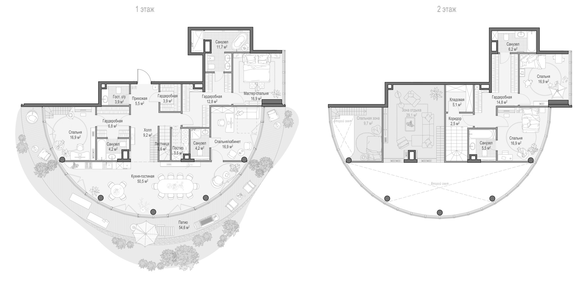 4+ комнаты, 238.3 м², 1/9 этаж, ЖК «Клубный квартал Фрунзенский»