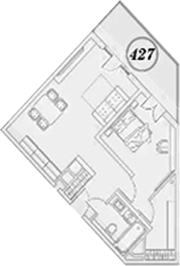 2-комн. квартира, 61.1 м² в ЖК ГК Сан Гарден Хотел&СПА — фото 2