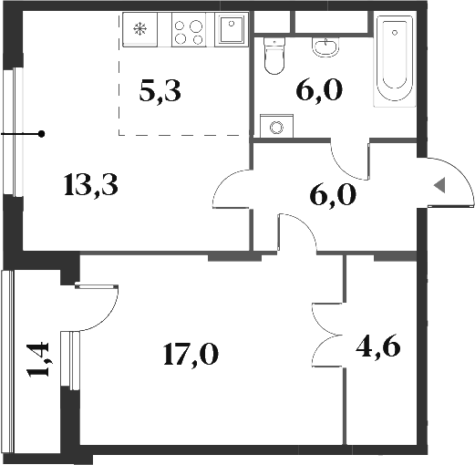 2-комн. Миниполис 8 Кленов