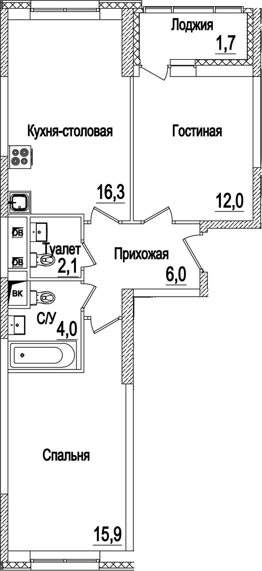 3-комн. Рассказово