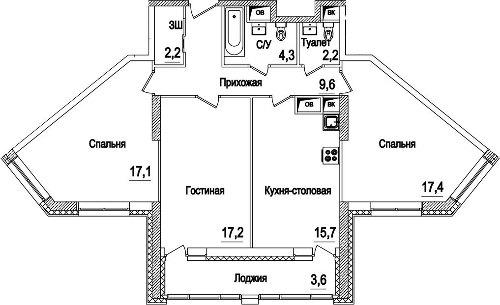 4-комн. Рассказово