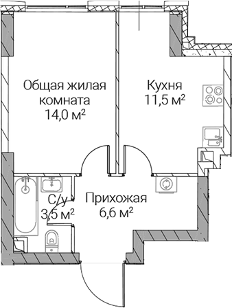 1-комн. СЕЗАР СИЛИКА