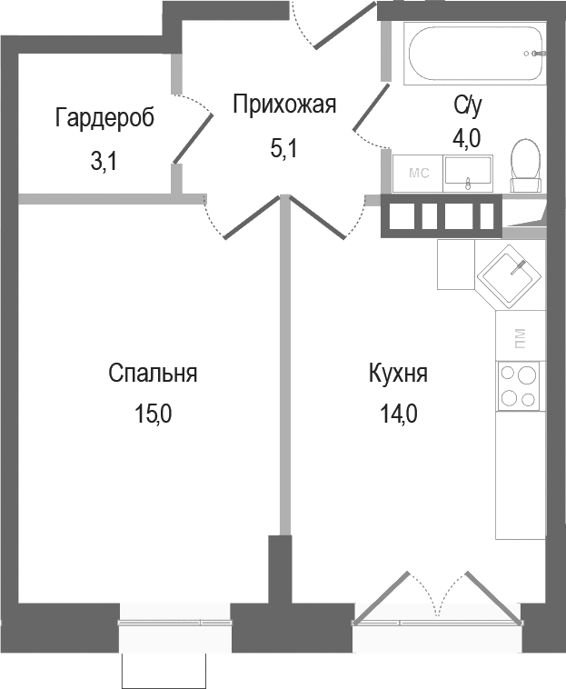 1-комн. Киноквартал