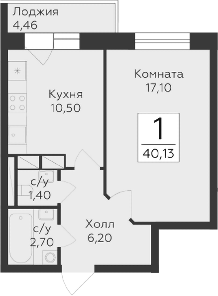 1-комн. Малаховский