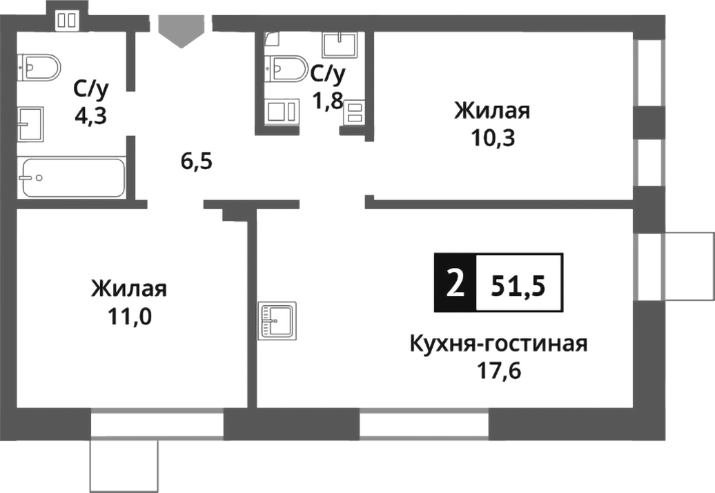 3-комн. Никольский квартал Отрада