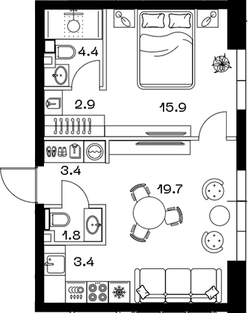 2-комн. SHIFT
