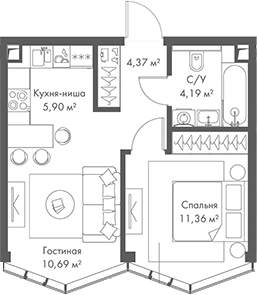 2-комн. МИРА