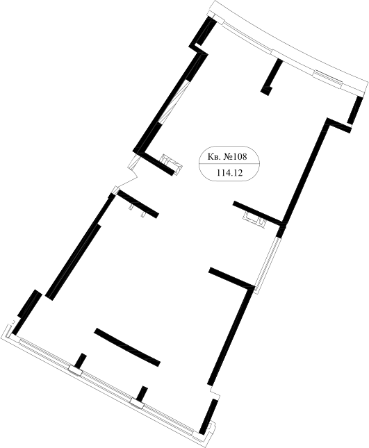 Студия, 108.8 м², 12/17 этаж, ЖК «Маршал»