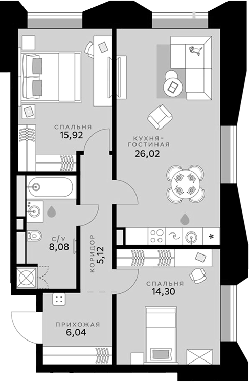 3-комн. СберСити