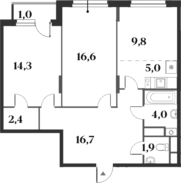 3-комн. Миниполис 8 Кленов