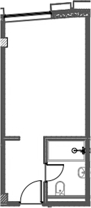 Студия, 25.58 м², 10/12 этаж, ЖК «Azimut Сити Отель Пятигорск»