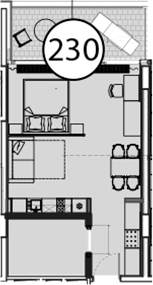 Студия, 54 м², 6/9 этаж, ЖК «Гостиничный комплекс Поляна Пик»