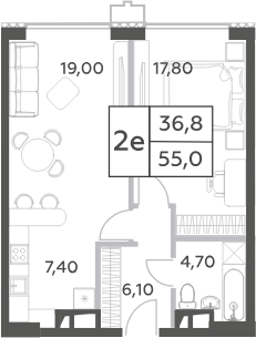 2-комн. Will Towers