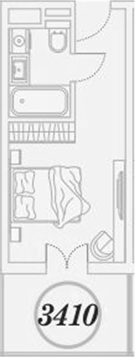 Студия квартира, 26.3 м² в ЖК ГК Сан Гарден Хотел&СПА — фото 2