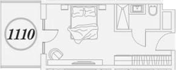 Студия квартира, 30.8 м² в ЖК ГК Сан Гарден Хотел&СПА — фото 2